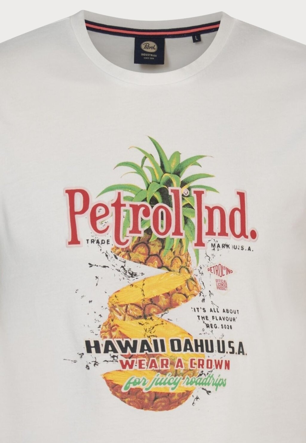 

Футболка с принтом PETROL INDUSTRIES T-SHIRT KURZARMSHIRT Petrol Industries, белый