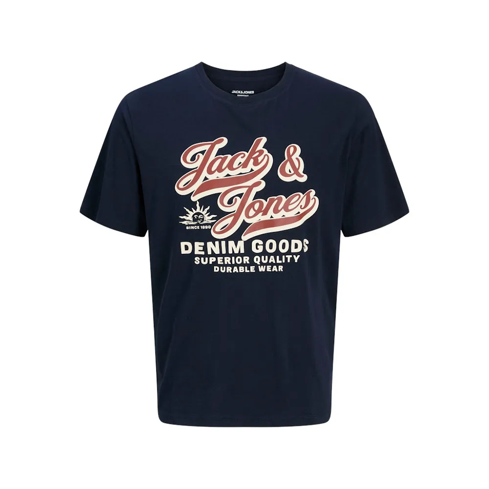 

Футболка с коротким рукавом Jack & Jones Logo 2Col Plus Size, синий