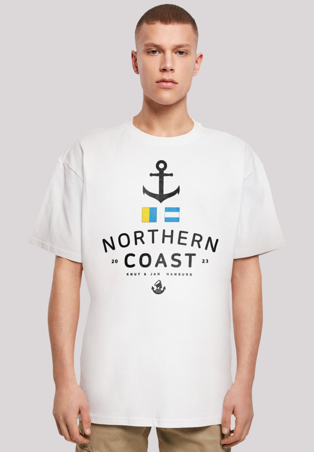 

Футболка с принтом NORDSEE NORDIC COAST KNUT JAN HAMBURG F4NT4STIC, белый
