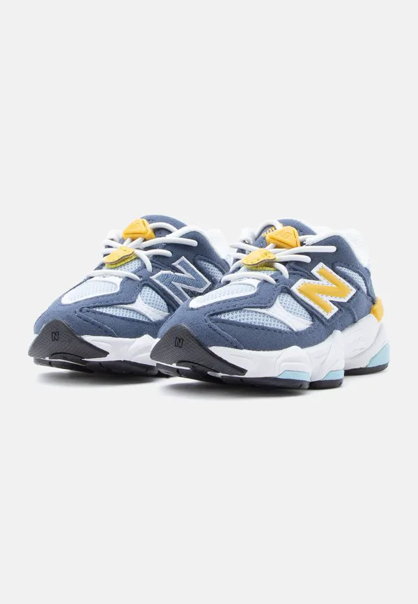 9060 детские туфли унисекс New Balance, Vintage Indigo/Apollo Gold-Coloured — фото 2