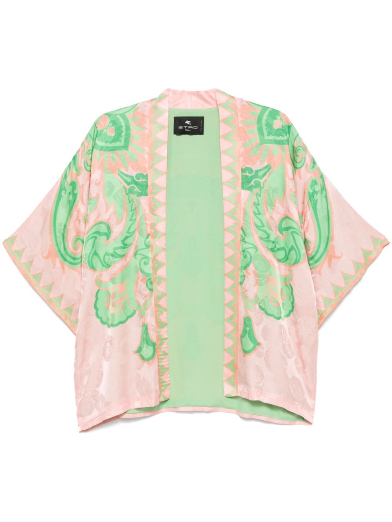 

ETRO пиджак с жаккардовым узором, розовый