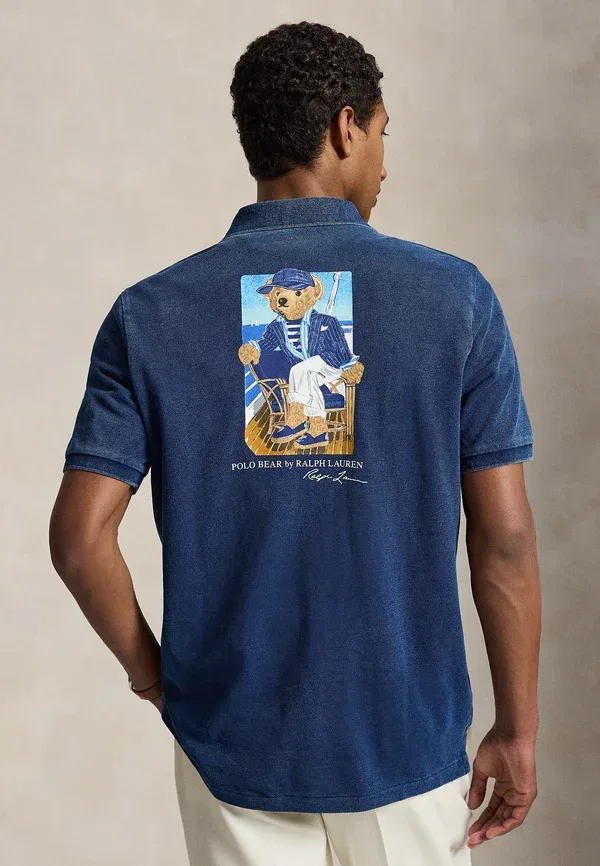 Футболка поло Classic fit polo bear, Polo Ralph Lauren, ньюпорт/средний индиго