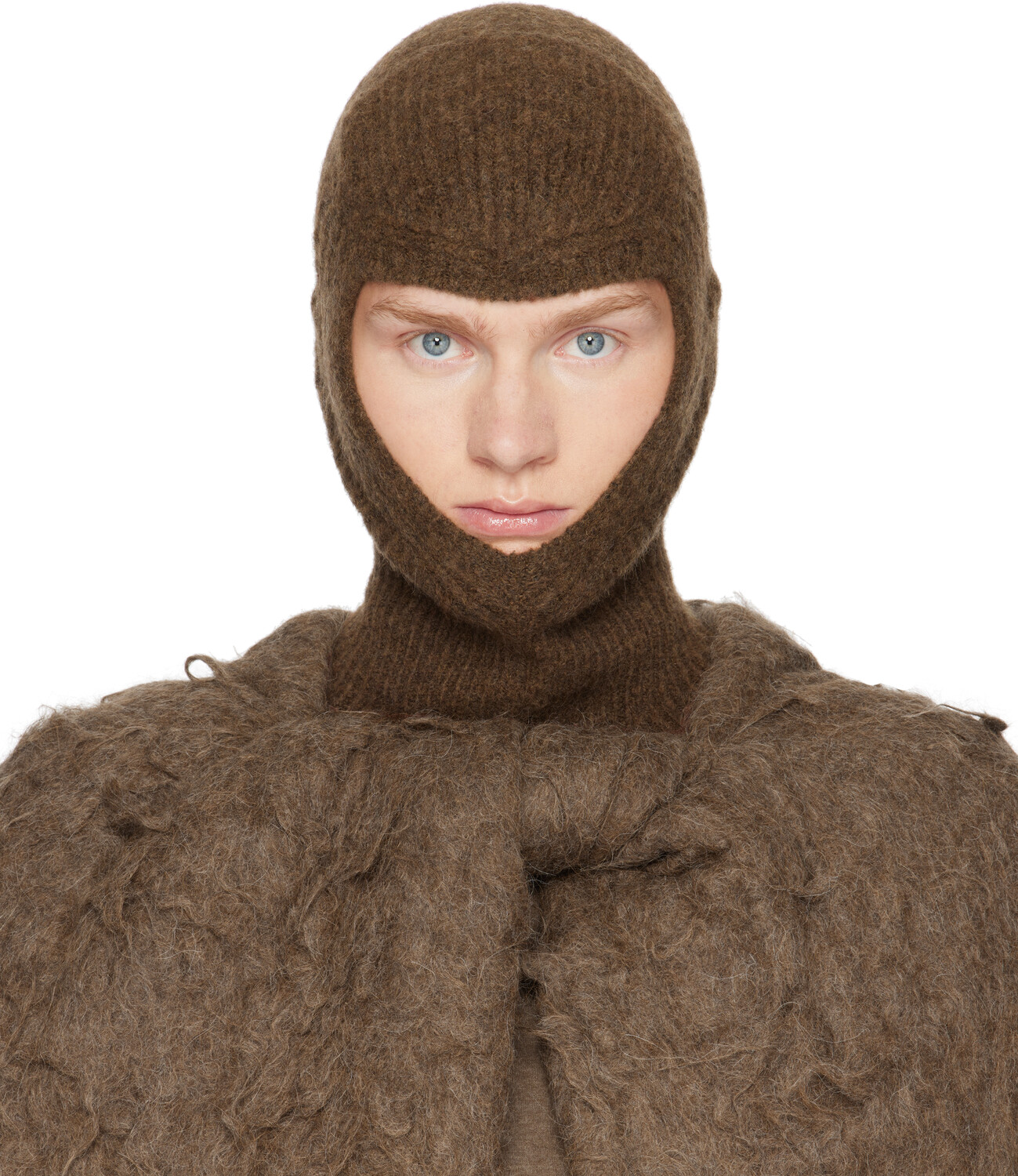 

Балаклава Porterville Alpaca Knit Skull Rick Owens