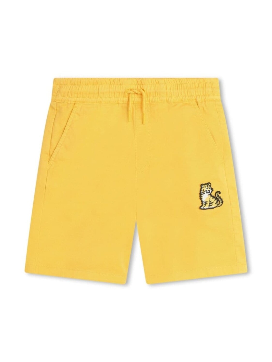 

Kenzo Kids спортивные шорты с кулиской и вышивкой Kotora, желтый