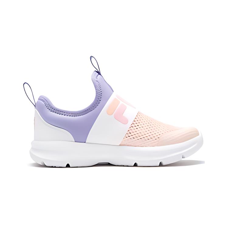 FILA KIDS Дышащие низкие детские кроссовки розового и фиолетового цвета для детей от 3 до 7 лет — фото 3