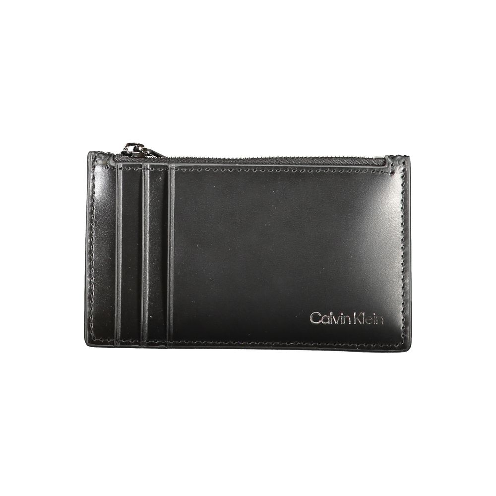 

Кожаный мужской кошелек Calvin Klein, черный