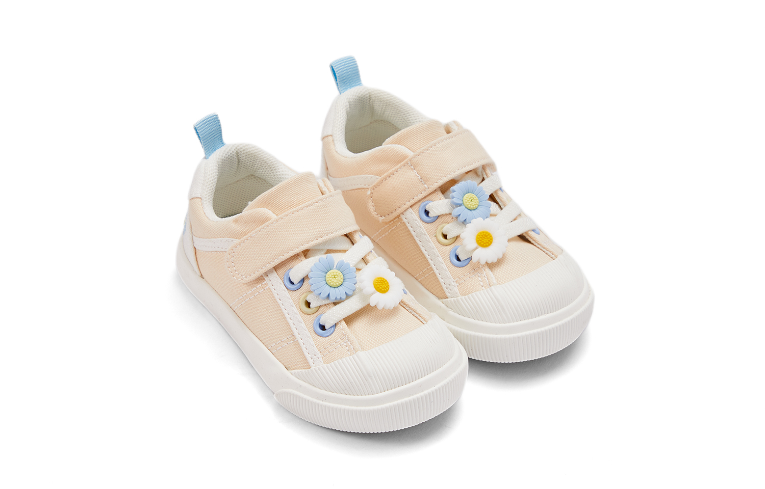 Детские противоскользящие износостойкие дышащие легкие низкие кеды Kids Canvas Shoes DAVE&BELLA, Apricot — фото 2
