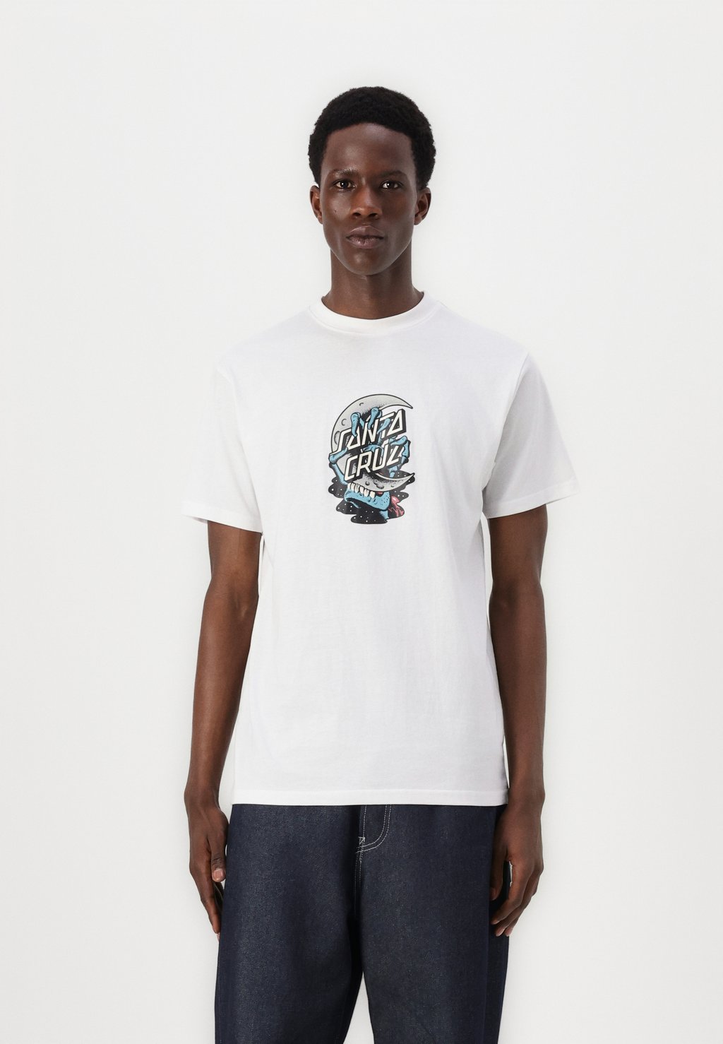 

Футболка с принтом CRESCENT BONE HAND FRONT UNISEX Santa Cruz, белый
