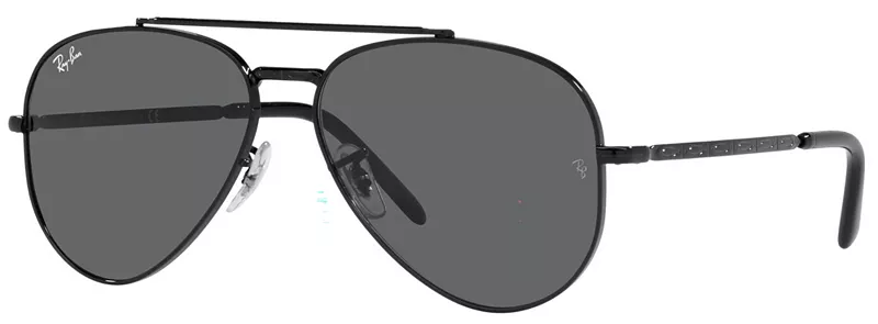 

Новые солнцезащитные очки-авиаторы Ray-Ban, черный/темно-серый
