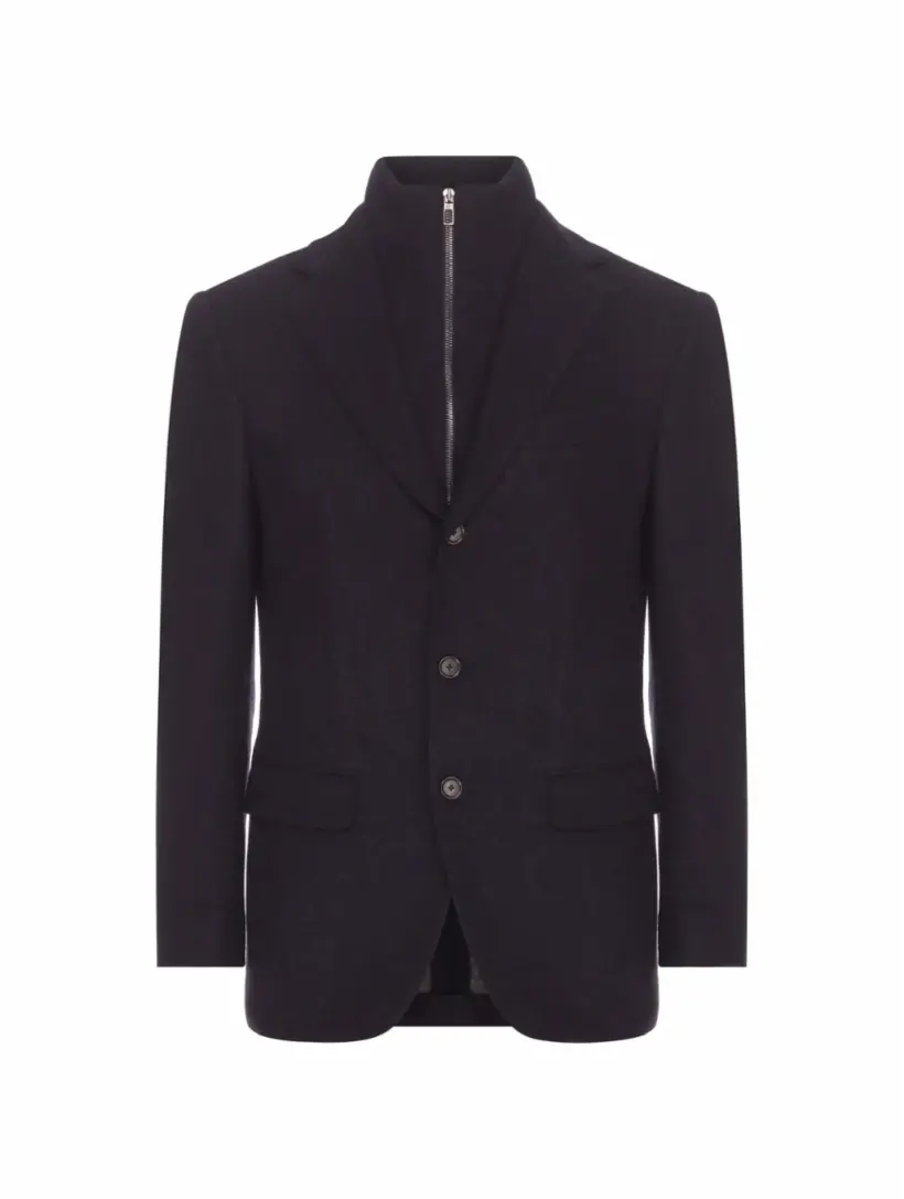 

Кашемировый пиджак New Order Loro Piana, тёмно-синий