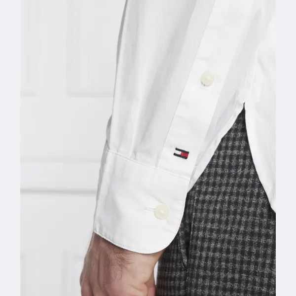 Рубашка классического кроя с монотипией papertouch Tommy Hilfiger, белый — фото 4
