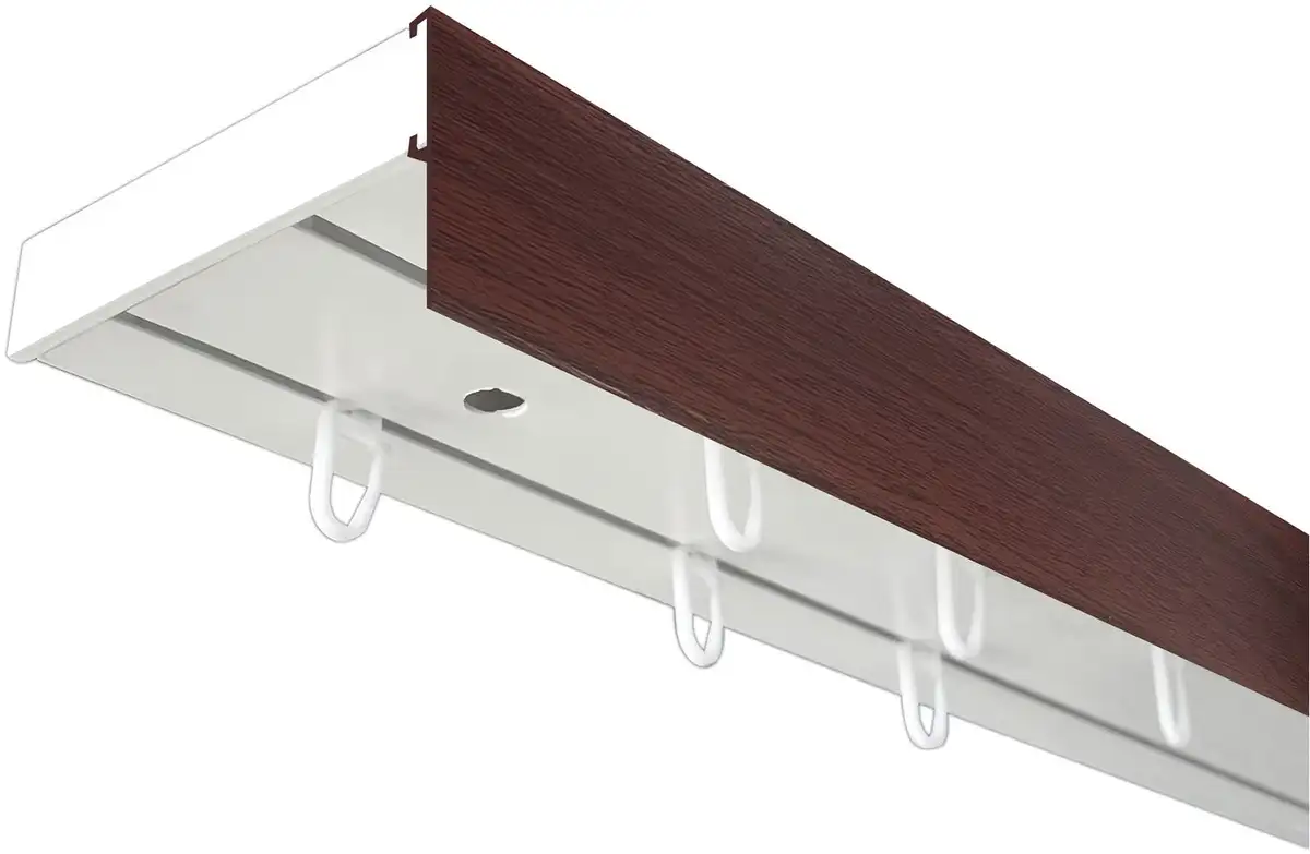 

SN DECO GROUP Карниз для штор "Карниз SH с крышкой", 2 направляющие, фиксированный размер 540 см, белый