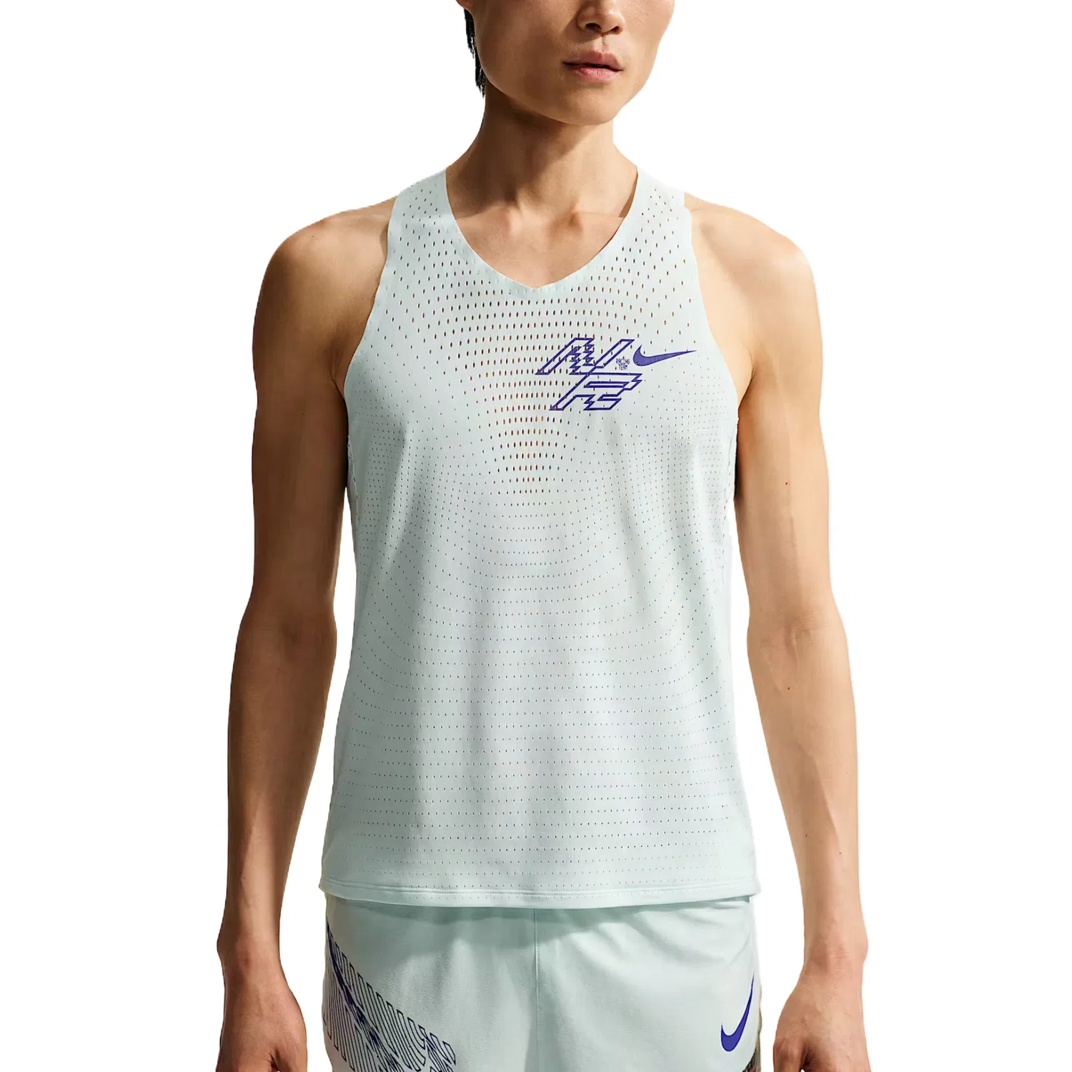 Беговая майка Nike SS26 Light Green