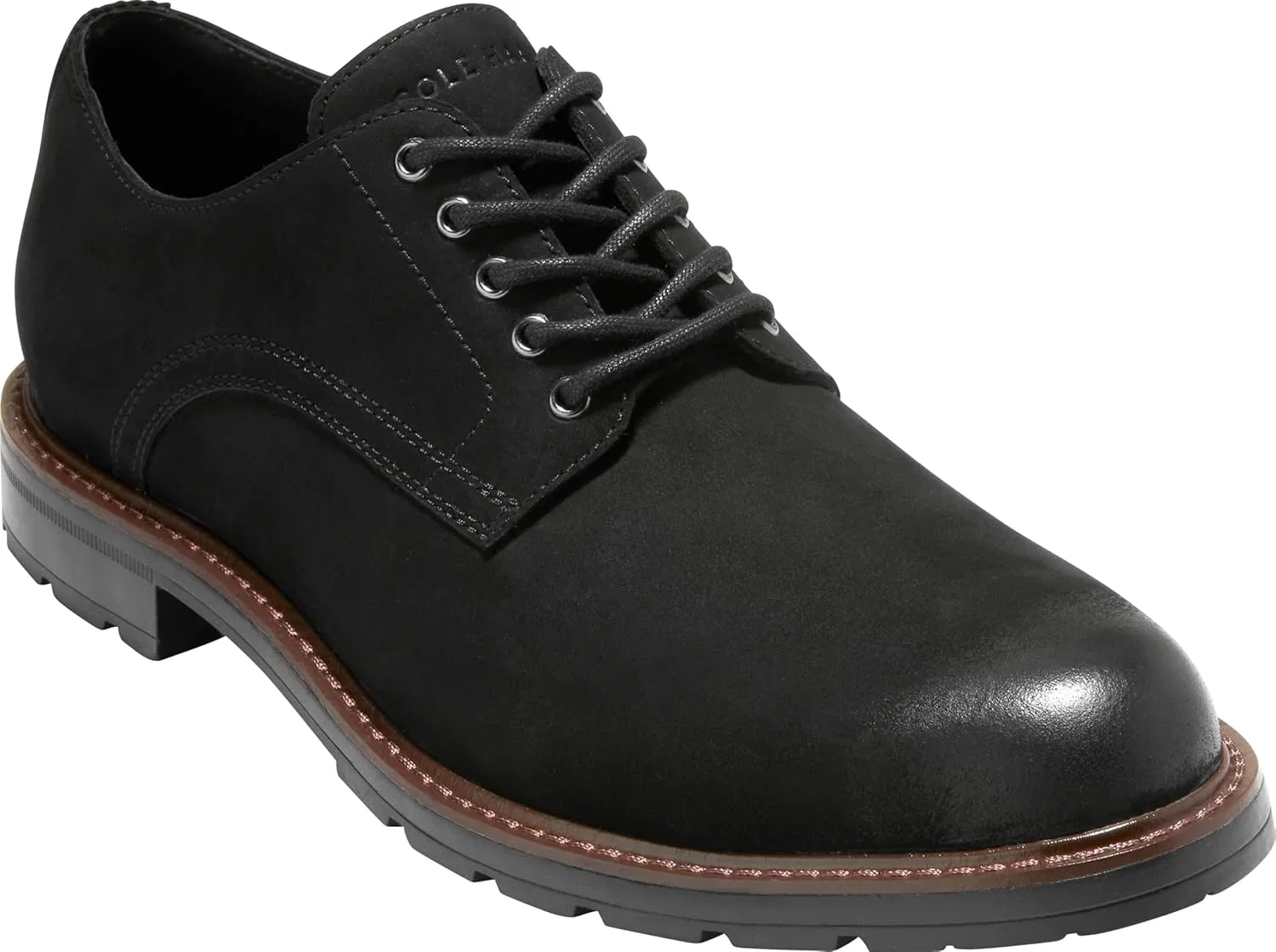 Мужские туфли Cole Haan - Chamberlin Grand Plain Toe Oxford, 2-Black Nbk Black Wr — фото 4