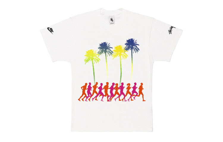 

Футболка X Stussy Douglas Firs To Palm Trees, азиатские размеры Nike, белый