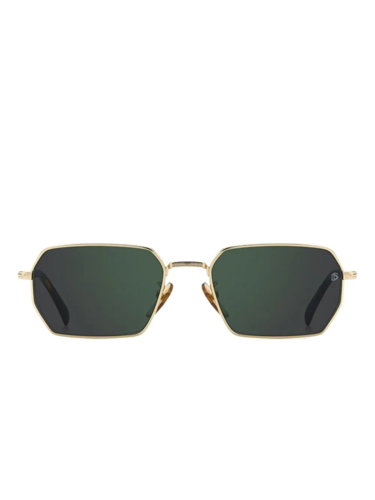 

Солнцезащитные очки DAVID BECKHAM EYEWEAR в геометрической оправе, золотой