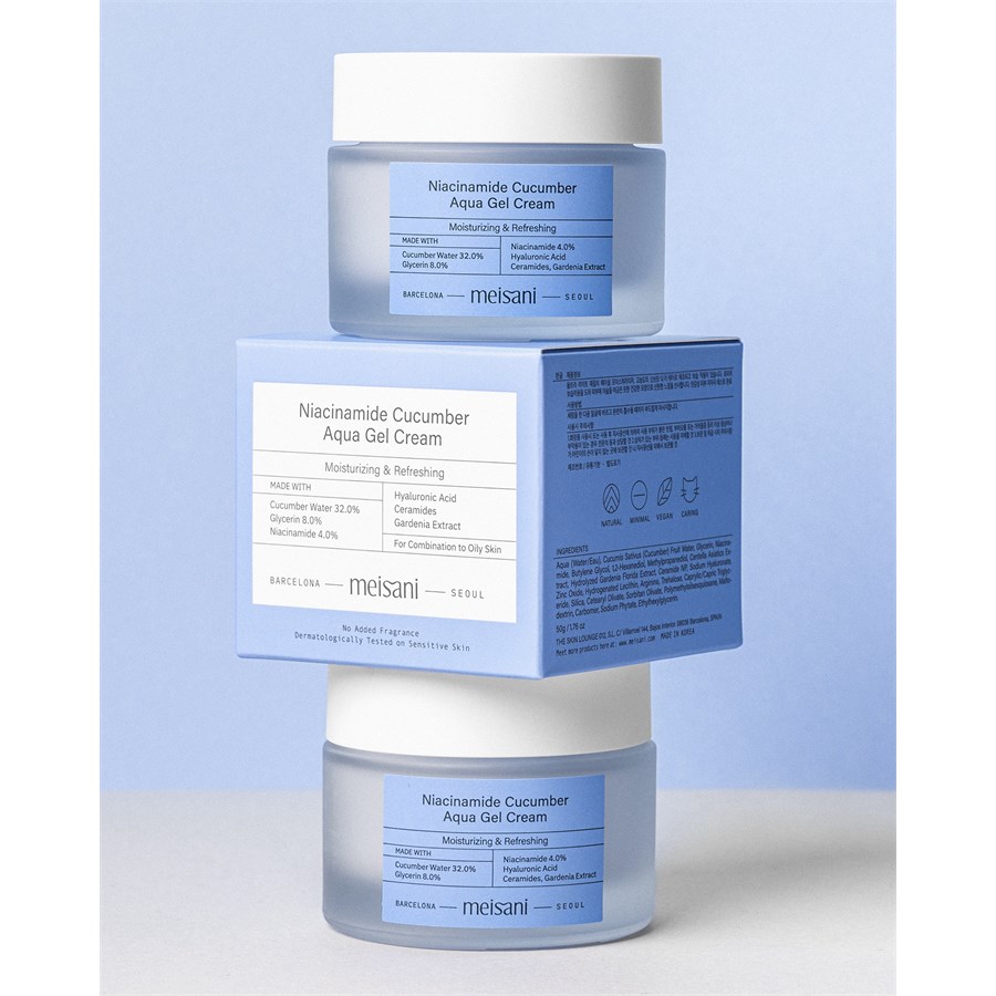 Сыворотка Meisani — Для лица niacinamide cucumber aqua gel cream , объем, 50 мл — фото 4