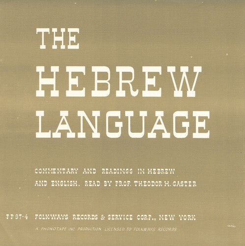 

CD диск Gaster, Theodor Herzl: The Hebrew Language