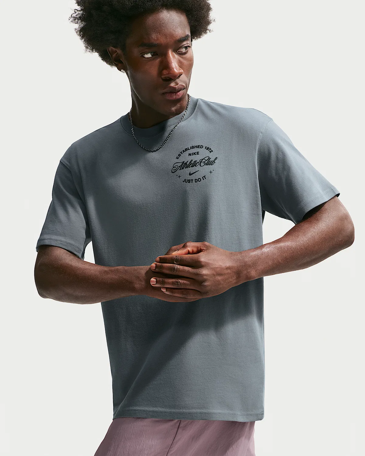 Мужская футболка N.A.C. Nike, Smoke Grey/Black