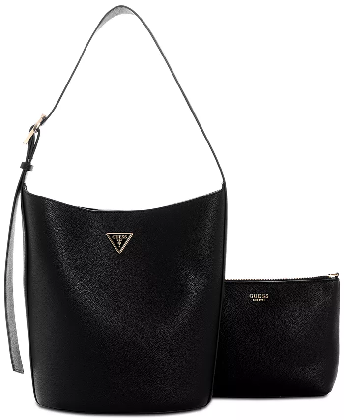 

Сумка-ведро Meridian II среднего размера GUESS, черный