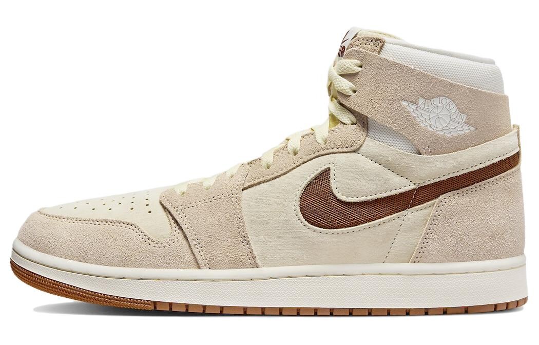 

1 High Zoom Air CMFT 2 Legend Coffee, кроссовки женские Jordan, бежевый/коричневый