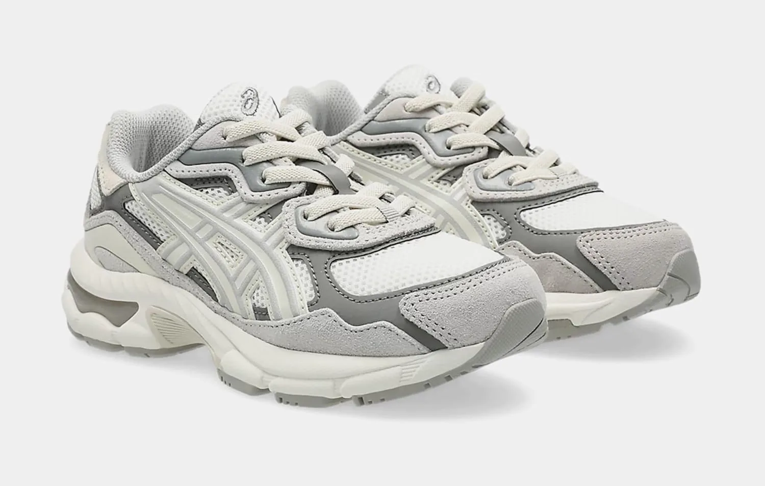Кроссовки ASICS Gel-NYC для детей (младший дошкольный возраст/малыши), унисекс, кремовый/серый — фото 4