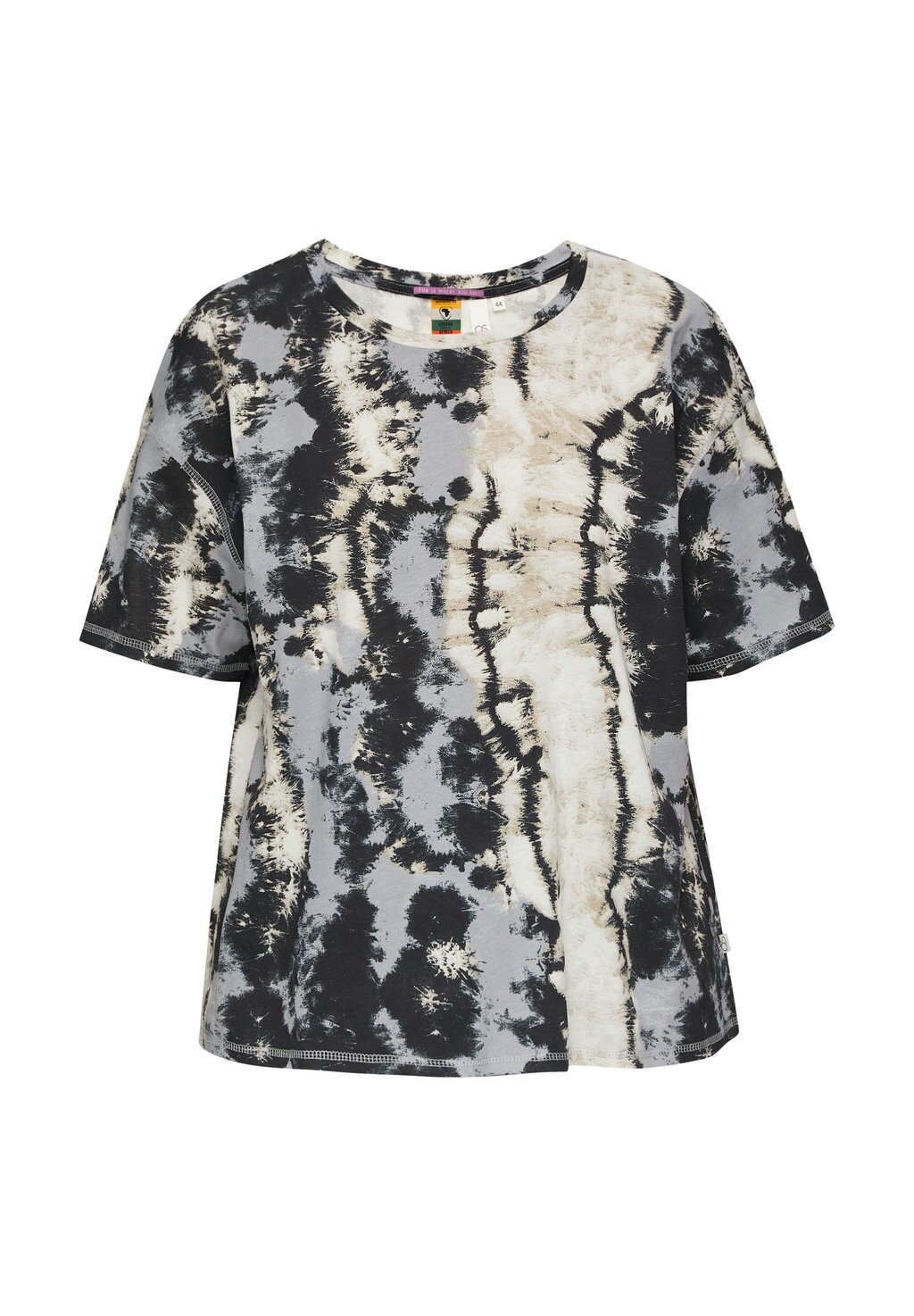 

Футболка с принтом KURZES LOOSE FIT QS, светло-серый