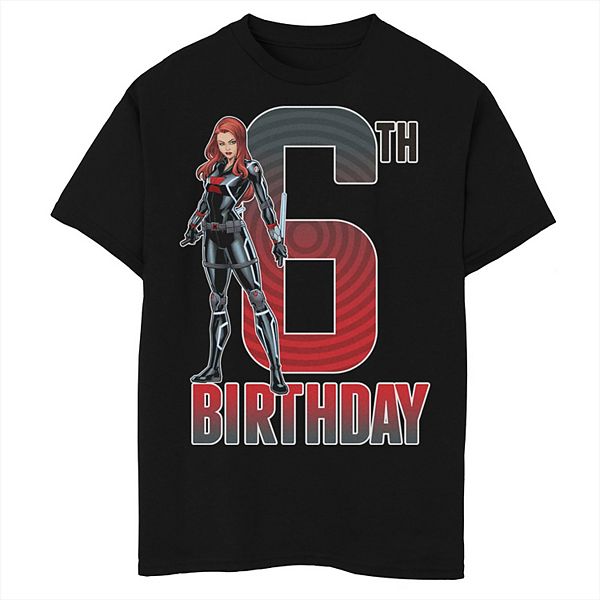 

Футболка с принтом Marvel Black Widow для мальчиков на 6 лет Licensed Character