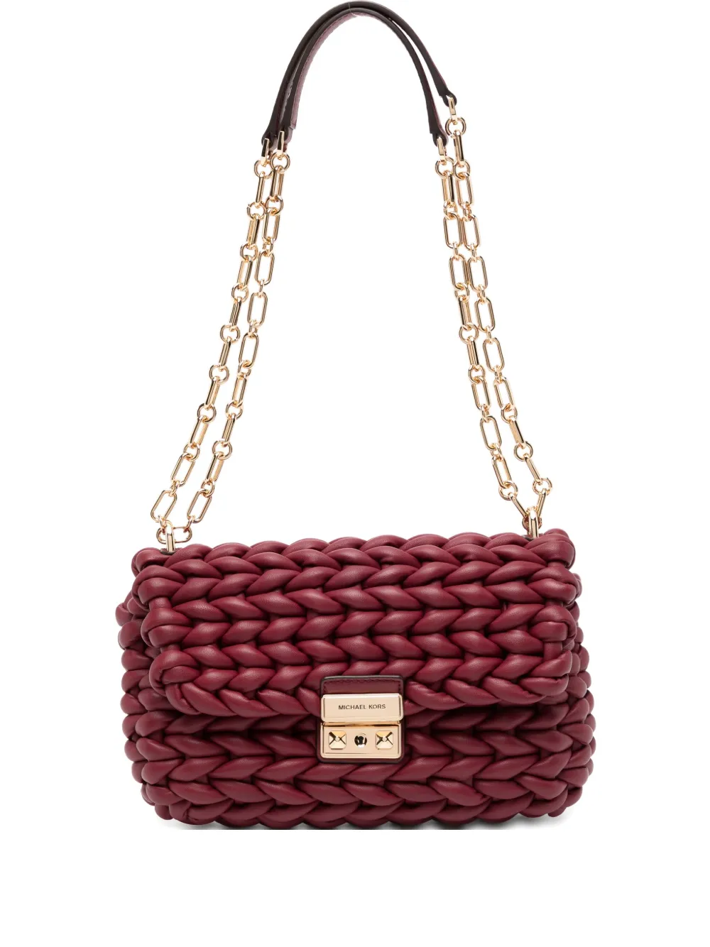 

Большая сумка на плечо Tribeca Braided MICHAEL KORS, красный