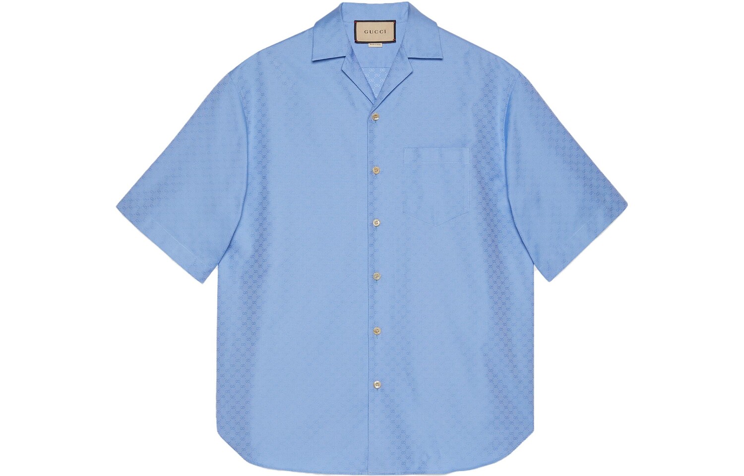 

Рубашка мужская светло-синяя Gucci, светло-голубой
