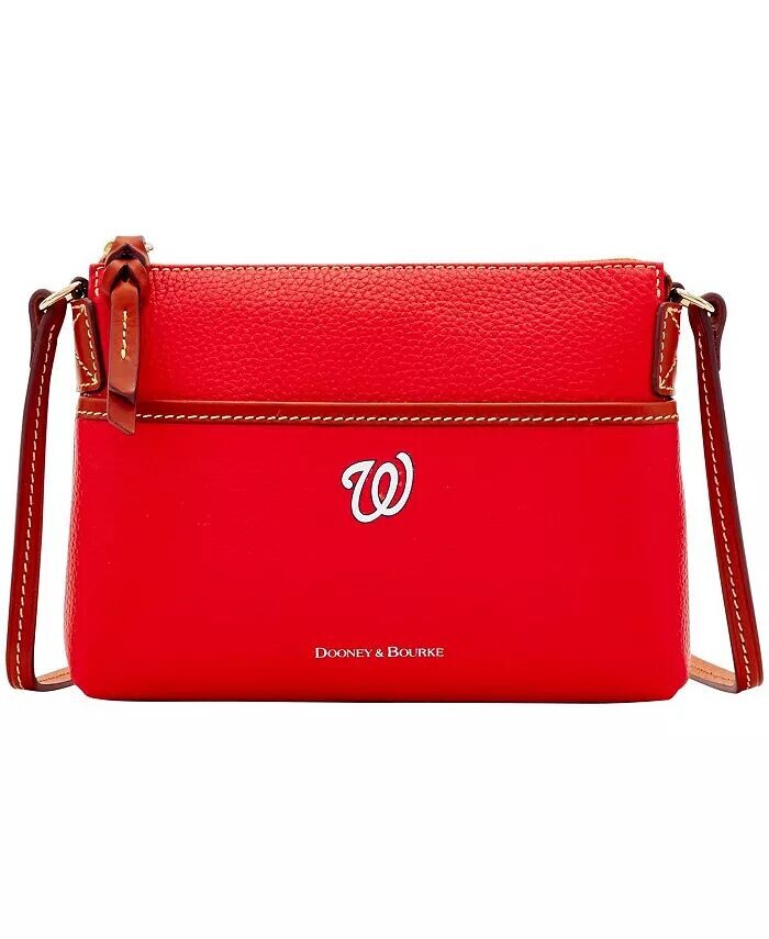 

Женская сумка через плечо Washington Nationals с принтом Pebble Ginger Dooney & Bourke, красный