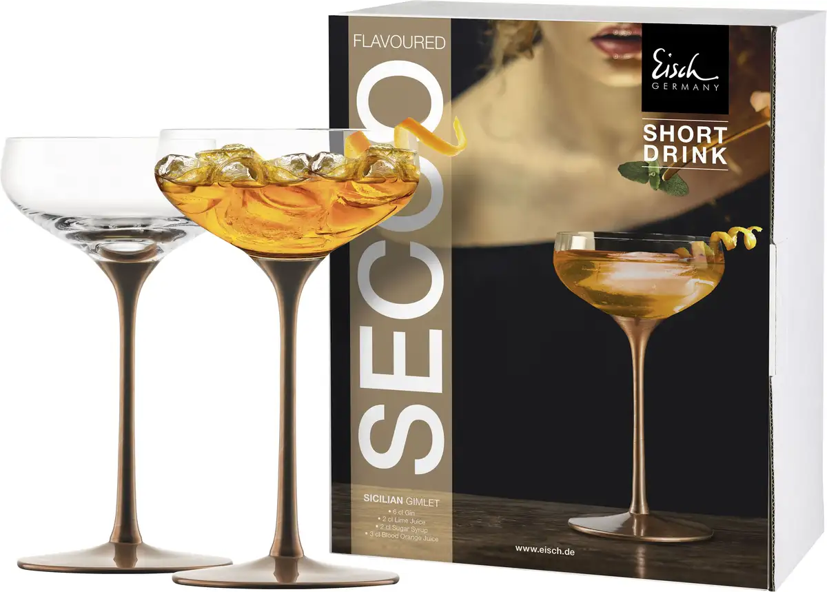 

Бокал для коктейля Eisch "SECCO FLAVOURED", (набор, 2 шт., 2 бокала в подарочной упаковке), для коротких напитков, 2 шт., производство Германия Ø 10,2х17,3 см, цвет kupfer