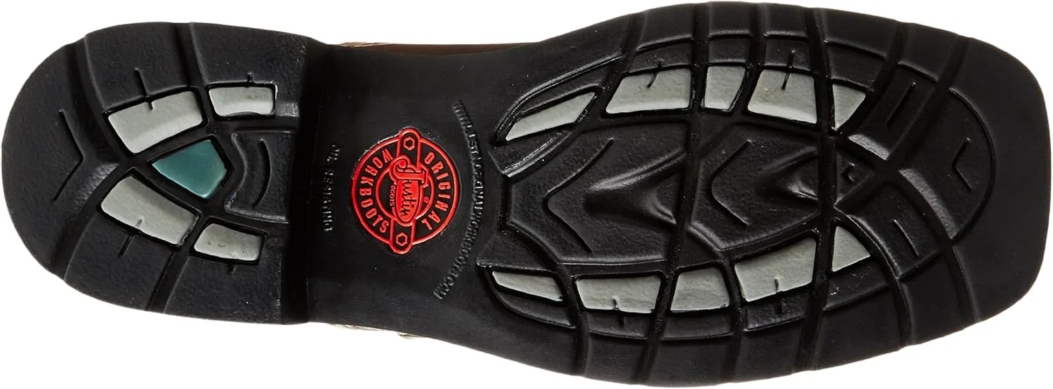 

Мужские рабочие сапоги Justin Original Work Boots Driller с квадратным носком и шнуровкой с запрокидыванием, темно-коричневый