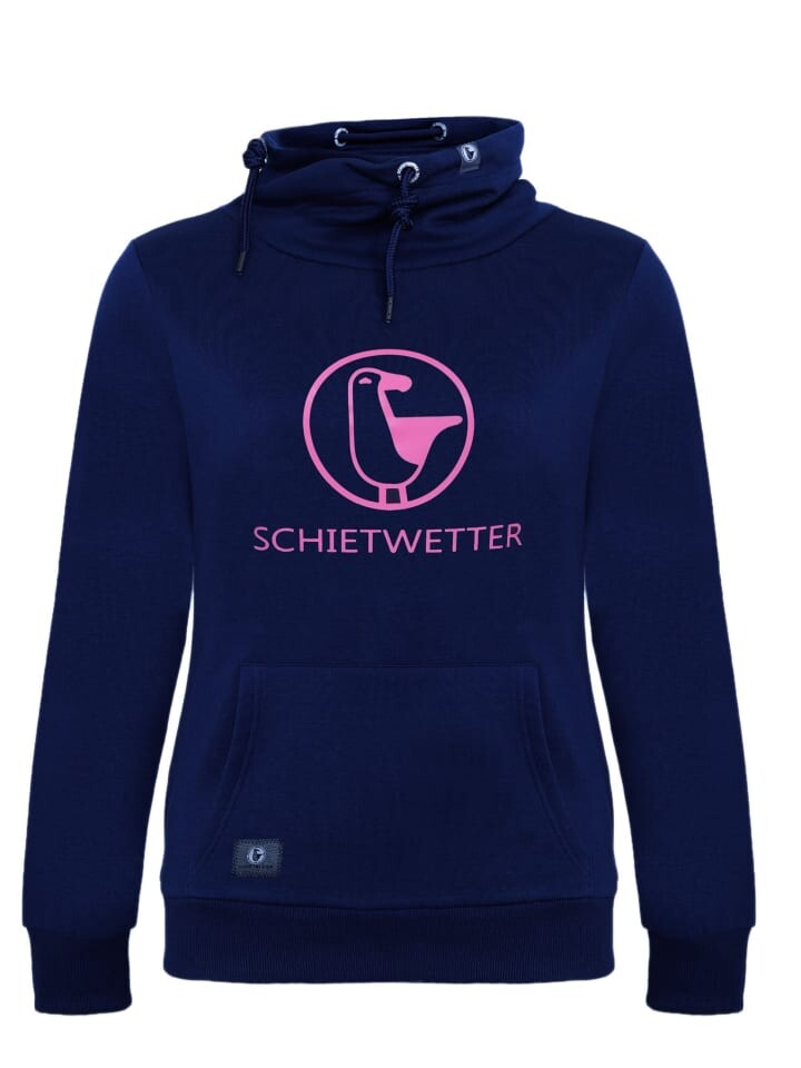 

Пуловер SCHIETWETTER Schalkragenpullover Ronja Rambazamba, цвет navy-pink