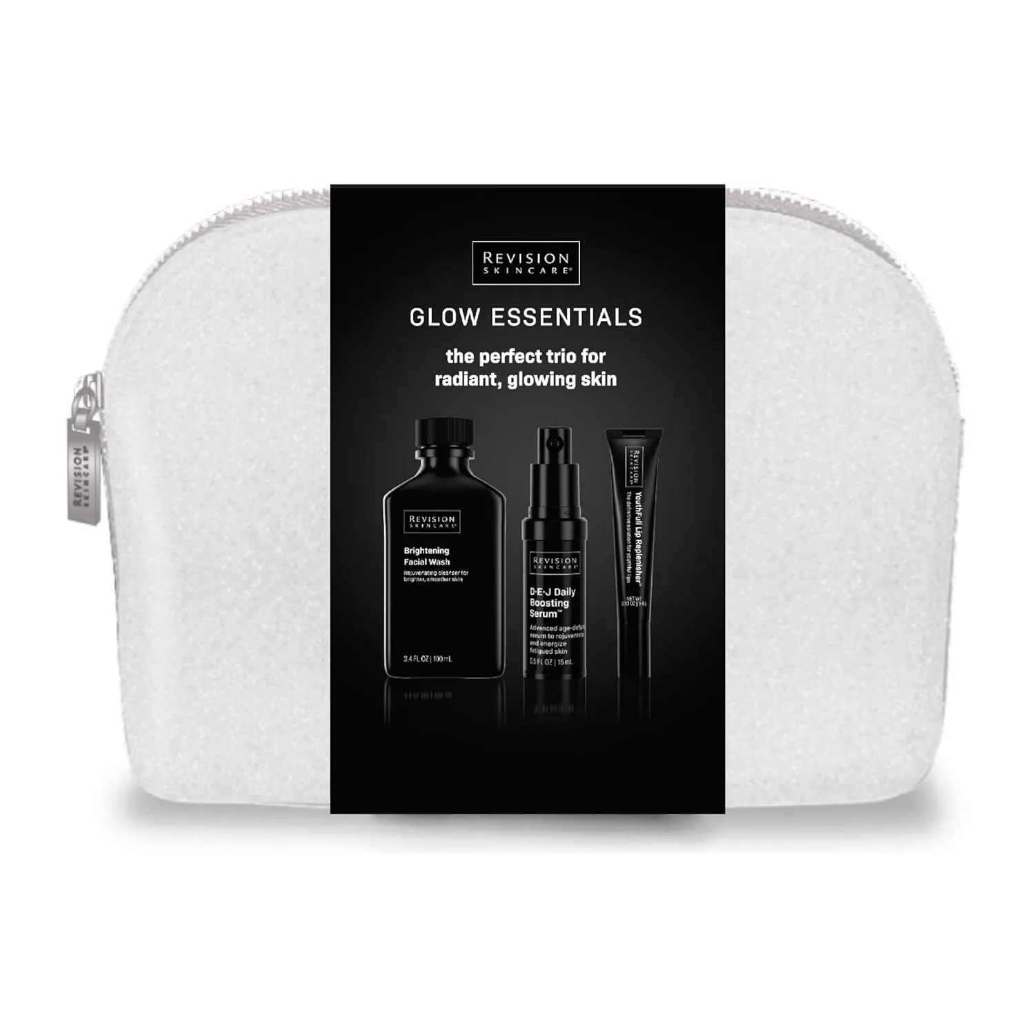 Сыворотка для ежедневного ухода Revision Skincare D·E·J Daily Boosting Serum, антивозрастная сыворотка, уменьшает морщины, поддерживает упругость и эластичность кожи. Подарочный набор основ для сияния — фото 2