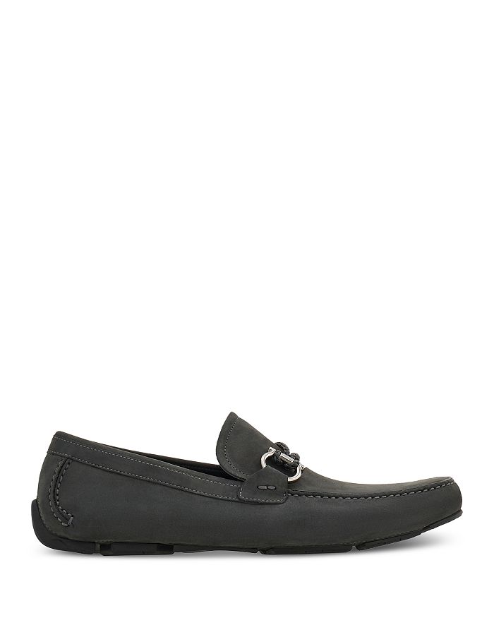 

Мужские лоферы Gancini из замши FERRAGAMO, серый