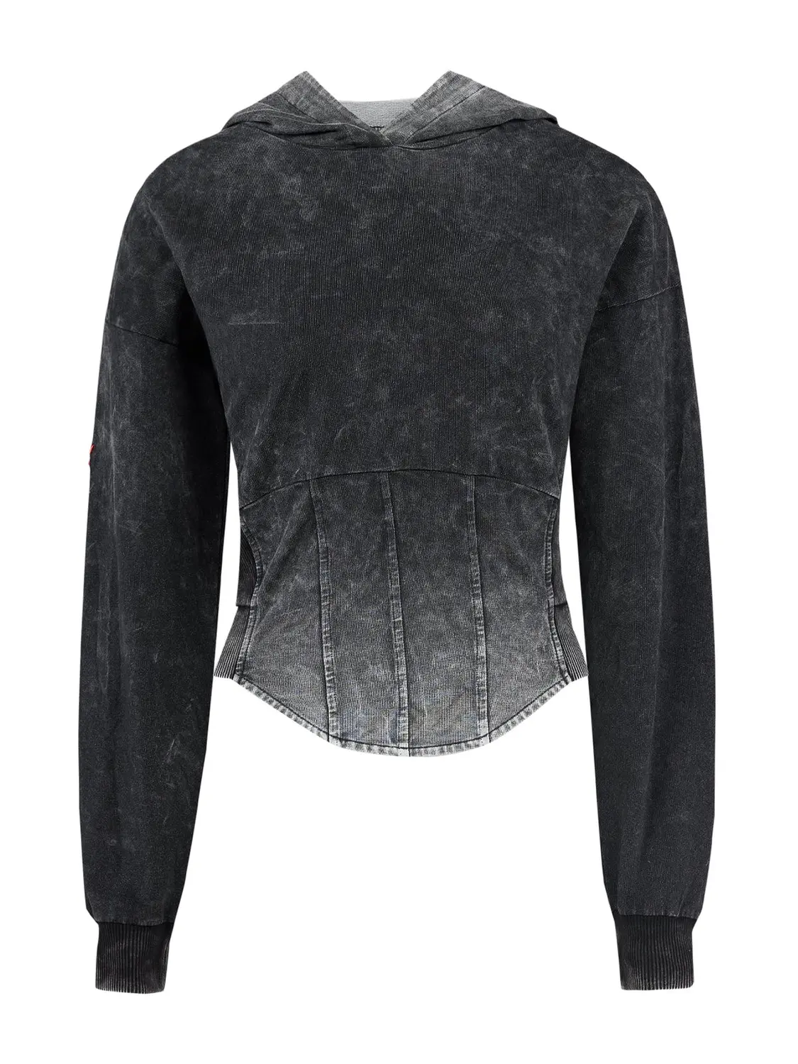 

Фри Хэвен худи с эффектом кислотной стирки PCFG, черный