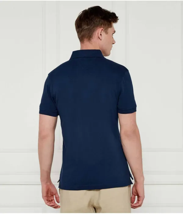 Поло 1985 slim fit Tommy Hilfiger, темно-синий — фото 3