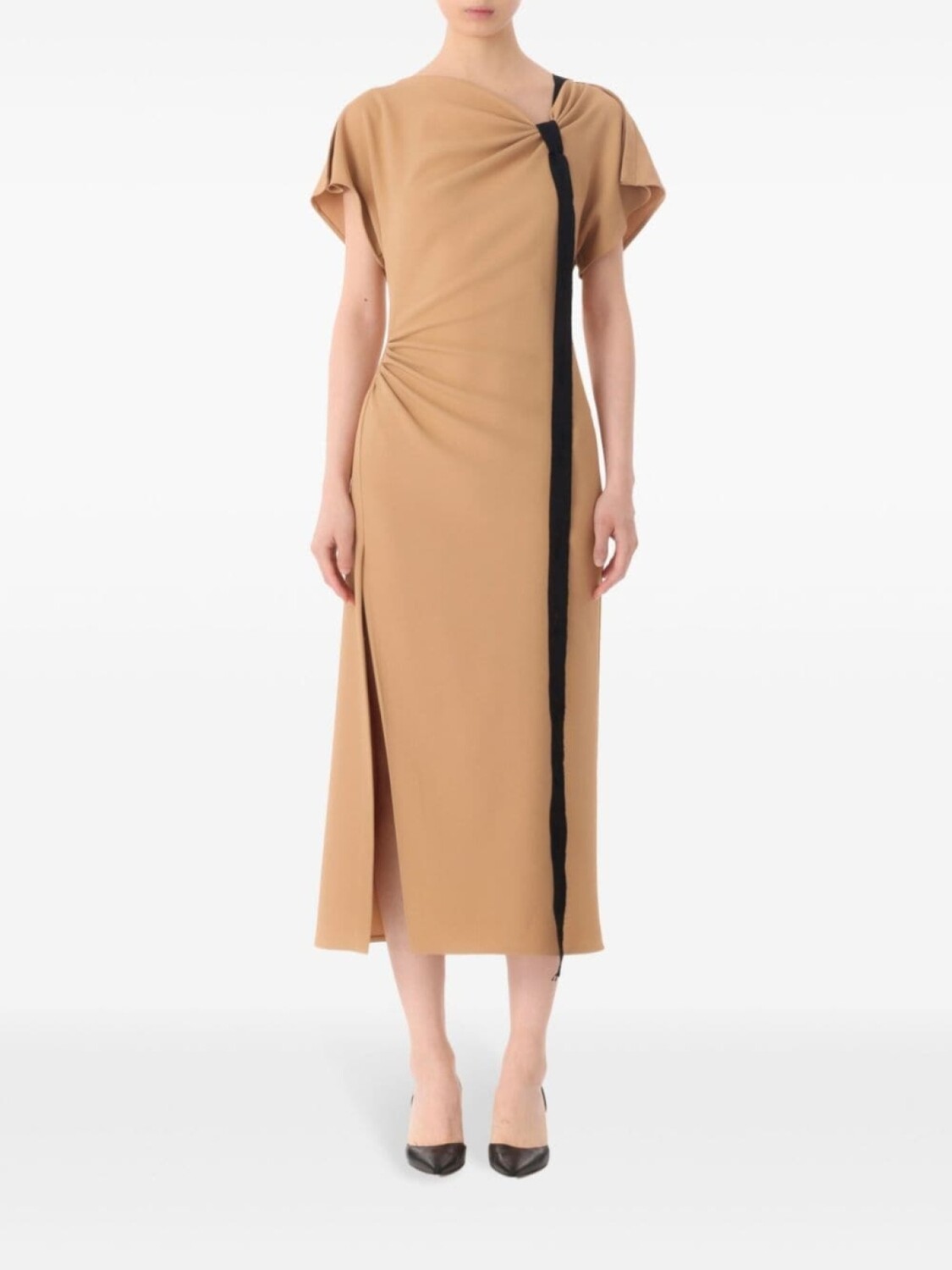 

Jason Wu Collection драпированное платье миди, коричневый