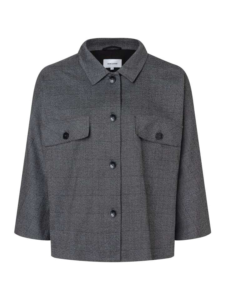 

More & More Клетчатый пиджак с рукавами 3/4, эластичная ткань в клетку, двухцветный