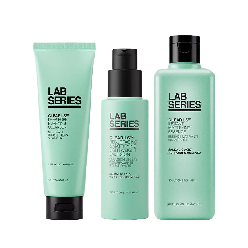 

Набор для ухода за кожей LANGSHI для контроля жирности, очищающее средство и тоник, восстанавливающий и увлажняющий LAB SERIES