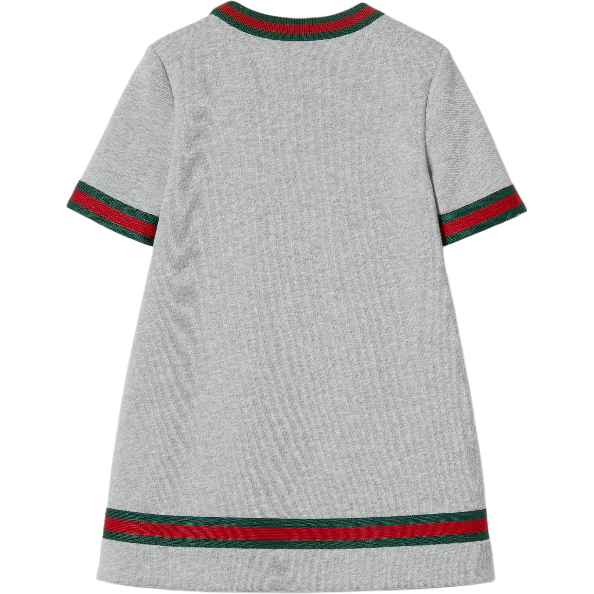 GUCCI SS25 платье с короткими рукавами светло-серый Kids' — фото 4