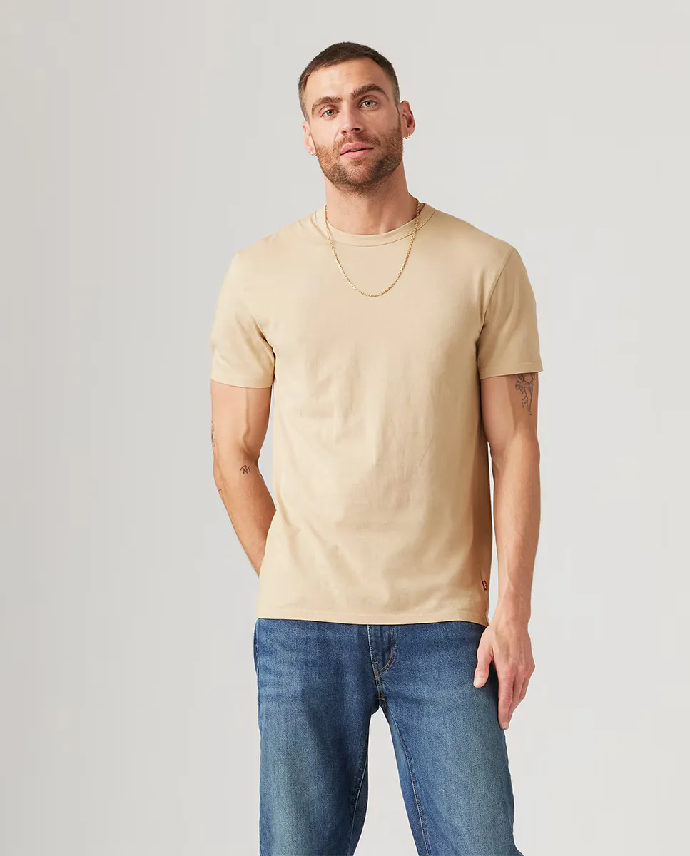 

Мужская футболка с коротким рукавом и круглым вырезом Levi's, цвет Kaki