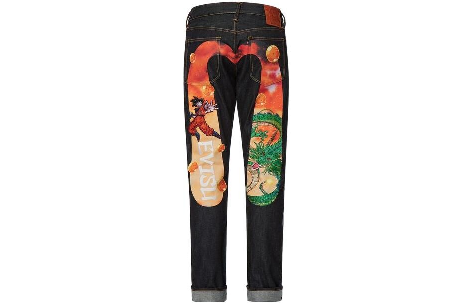 

Джинсы мужские X Dragon Ball Z Co-Branded Denim Blue Evisu, синий