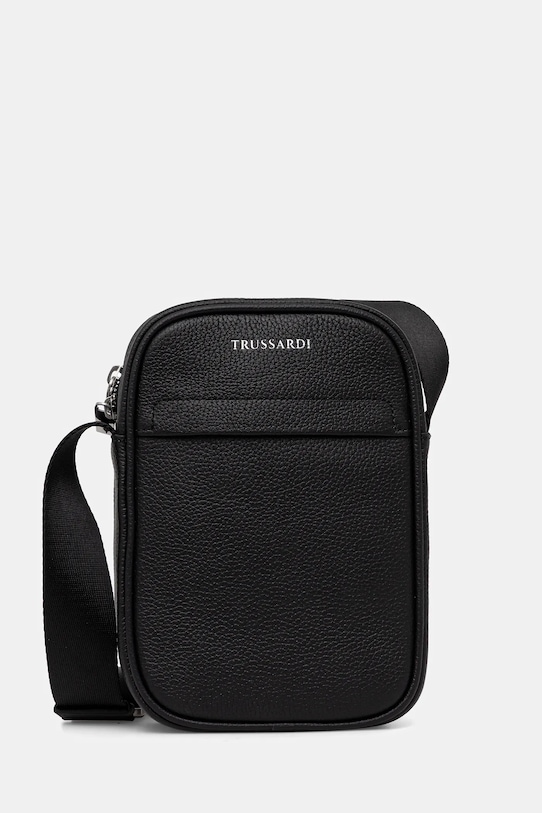 

Кожаная сумка Trussardi, черный