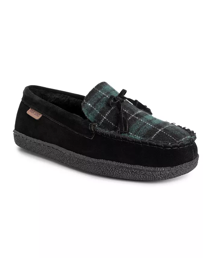 

Мужские кожаные тапочки Talan Slipper, черные, размер 9 MUK LUKS, черный