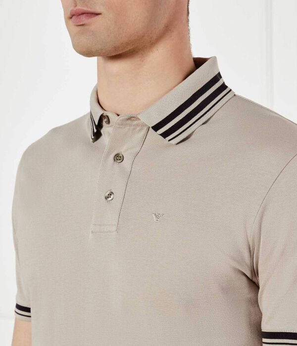 Рубашка поло Regular fit Emporio Armani, желтый — фото 4