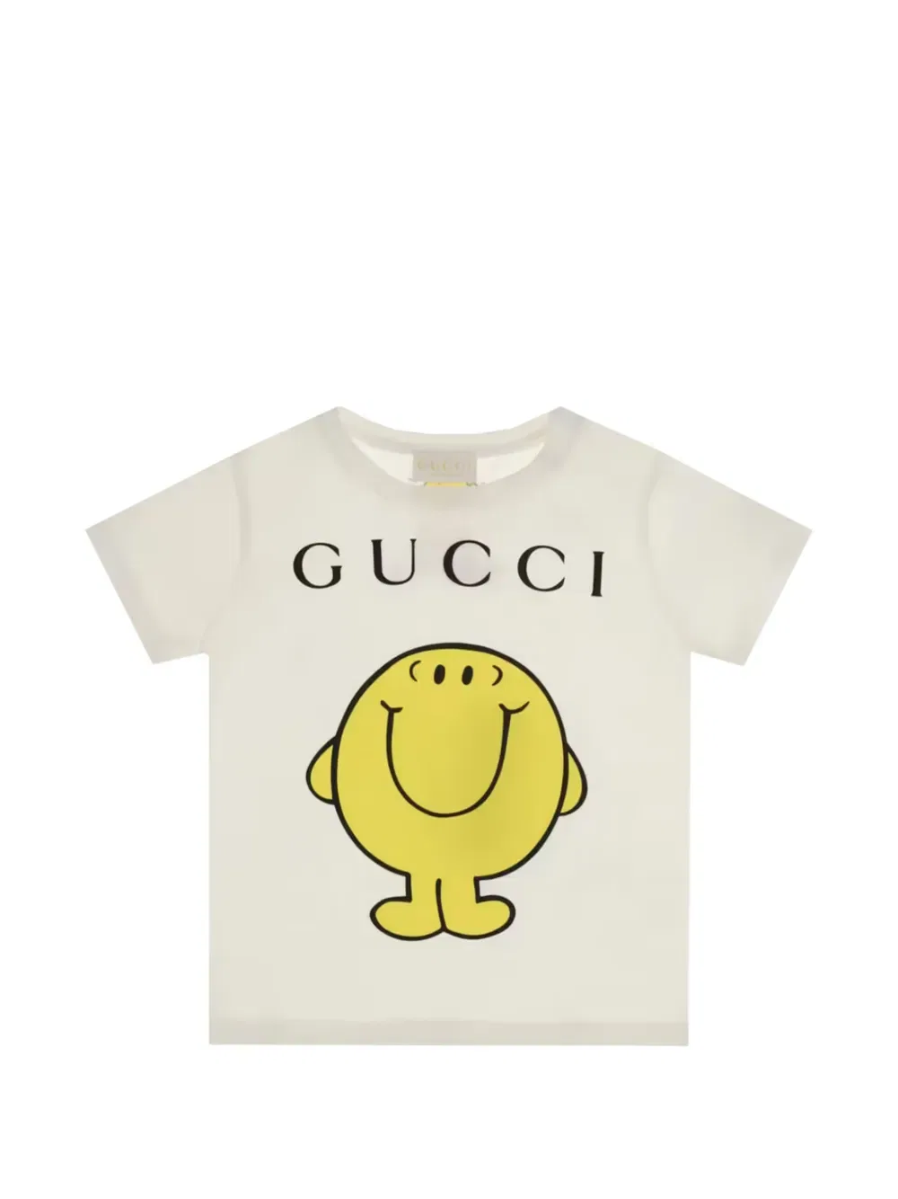 Футболка с графическим принтом Gucci Kids, белый