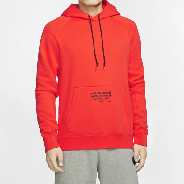 Толстовка Nike Men's LeBron Basketball With Hat Orange, оранжевый — фото 3