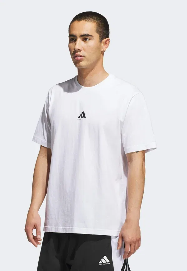 Футболка базовая Adidas Performance Bb found tee basic, белый черный